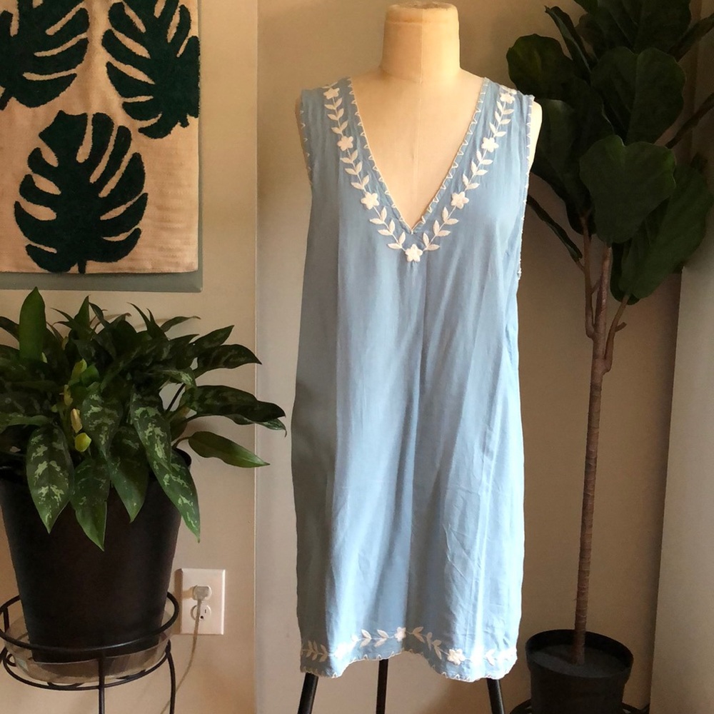 Urban Outfitters Floral Embroidered Dress